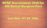 Apply for Dental Surgeon post in OPSC 